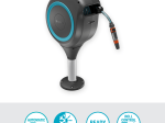 Ritė žarnai GARDENA Rollup S, tvirtinima prie terasos, automatinė, turkio sp., 360° pasukama