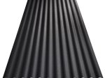 Banguoti lakštai GUTTANIT Plius, matmenys 900 x 2000mm, juoda spalva, su 76/18 sinusine