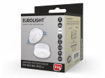 Judesio jutiklis EUROLIGHT, 2000W, 360 laipsnių, 8m, IP20, PIR sensorius, įleidžiamas, baltos sp.