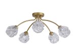 Pakabinamas šviestuvas SEARCHLIGHT Astral, G9, 5 x 33W, 230V, 600 x 600 x 240 mm, 11525-5GO