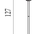Toršeras SEARCHLIGHT Mod, 10W, 230V, 3000K, 797lm, 220 x 220 x 1270 mm, EU26252SB