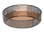 Padėkliukas dekoravimui 4LIVING Stardust, metalinis, skermuo 25 cm, aukštis 5 cm