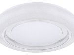 Išmanusis lubinis LED šviestuvas GLOBO Rada Smart Light, 28W, 230V, 3500 lm, 3000-6000K, su 2xAA el., pultu, dimer., su atmint., chromas, 480x70 mm, 483111-28SH