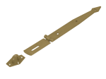 Lankstas su kilpa spynai DOMAX, ZZB 250 250x95x35x2,5 mm, 8732