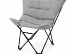Turistinė kėdė NOVELLY HOME, sulankstoma, 71x87x53/87 cm, pilka,  apkrova iki 136kg,  72720W25K01