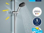 Maišytuvų komplektas GROHE QuickFix Start Edge, (praustuvo, vonios maišytuvai ir dušo komplektas), chromas, 1001790