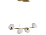 Pakabinamas šviestuvas SEARCHLIGHT Lux & Belle, G9, 230x230x760 mm, aukso sp., 93041-4GO 