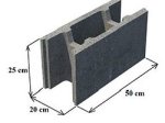 Blokeliai VBG Haus P6-20 Pamatiniai, matmenys 500 x 200 x 250 mm, 1 m3 - 40 vnt