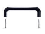Baldų rankenėlė HETTICH, 96 mm, plastikas, juodos sp., 9203237