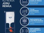 Klozeto komplektas GROHE START ROUND CERAMIC SOLIDO 5in1, kompl. potinkinis rėmas, klozetas, lėtai nusileidžiantis, lengvai nuimamas dangtis, "Sail" mygtukas, garso izoliacijos tarpinė.