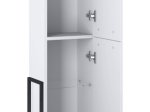 Vonios spintelė ELITA Cheese Plus Frame 30, 23,6 x 33,6 x 175 cm, ūkinė, pakabinama, balta, 2D, 167677