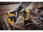 Akumuliatorinis mini diskinis pjūklas DEWALT DCS438E2T-QW, 18 V, be akumuliatorių ir kroviklio