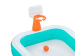 Pripučiamas baseinas su krepšinio stovu BESTWAY Dunk n' Splash, 636 l, 2,51x1,68x1,02 m, 54445