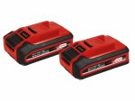 Akumuliatorių komplektas EINHELL PXC Plus Twinpack, 18 V, 3 Ah, komplekte 2 vnt. 