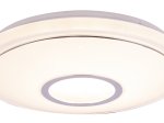 Lubinis LED šviestuvas GLOBO Connor Smart Light, 16W + 3W RGB, 230V, 1280lm, 3000/4000/6000K, pultas, dimer., laikmatis, atminties funkcija, 400x65 mm, 41386-16SH
