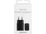Telefono įkroviklis SAMSUNG, 15W, Type-C maitinimo adapteris, be kabelio, juodos sp., EP-T1510NBEGEU