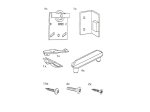 Stumdomų durų montavimo rinkinys HETTICH TopLine2, cinkuotas, 25 kg, 1484