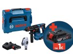 Akumuliatorinis perforatorius BOSCH Professional GBH 18 V-18 X, 18 V, komplekte 2 x 2,0 Ah akumuliatoriai ir kroviklis, lagaminas, 0611927101