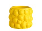 Kambarinis keraminis vazonas 4Living Lemon, geltonos sp., 14,5 x 14,5 x 12 cm.