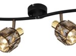 Kryptinis šviestuvas GLOBO Iniana, E14, 4 x 40W, 230V, aukso sp., 700x315x180 mm