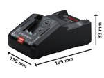 Profesionalus akumuliatoriaus kroviklis BOSCH Professional, GAL 18V-160, 16 A, 14,4 - 18 V