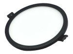 Montuojamas šviestuvas panelė TOPE Split, 16W, 1168lm, 4000K, IP44, apvali, įleidžiama, juodos sp.