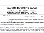Langų atitirpinimo skystis TURTLE WAX, 500 ml