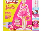 Plastilino žaidimų rinkinys PLAY-DOH Barbie, „Raukinukai ir kaspinėliai“