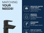 Praustuvo maišytuvas GROHE QUICKFIX START EDGE, su dugno vožtuvu, S-dydis, juoda matinė spalva, 233422431