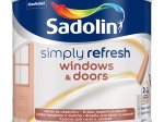 Langų ir durų dažai SADOLIN Simply Refresh Doors&Windows, 2,5 l, BW bazė, balti, pusiau matiniai