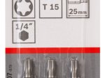 Sukimo antgalis BOSCH Torx, T15/l=25mm 3 vnt.