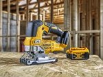 Akumuliatorinis siaurapjūklis DEWALT DCS334NT-XJ, 18 V, be akumuliatorių ir kroviklio, lagamine