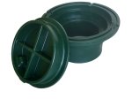Šulinio dangtis su korpusu GINMIKA 160/200 PE, A15, 280x140mm, žalia sp.