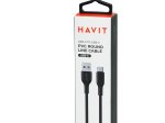 Įkrovimo laidas HAVIT 6361, USB A - Type C, 1m