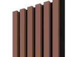MDF sienų lentjuostė PUFFIN, spl. terracote/black, 2650x245x22 mm, akustinė, dekoratyvinė