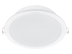 Montuojamas šviestuvas panelė PHILIPS Meson, įleidžiama, LED 16,5 W, 4000 K, 1750 lm, apvali, baltos sp., 165 mm skersmens