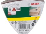 Šlifavimo popierius BOSCH Delta, K60 25 vnt.