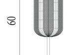 Stalinis šviestuvas SEARCHLIGHT Capsule, 17W, 230V, 3000K, 1649lm, 150 x 150 x 600 mm, EU28805SB