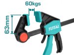 Spaustuvas TOTAL, maks. 60 kg, 63x300 mm, THT1340602