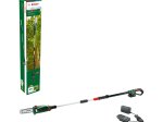 Akumuliatorinis genėjimo pjūklas BOSCH UniversalChainPole18 - 1 x 2,5 Ah, 18 V, darbinis plotis 20 cm, telesk. kotas iki 2,6 m, svoris 3,6 kg, 2,5 Ah akumuliatorius, kroviklis