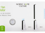 Pastatomas ventiliatorius NORDIC HOME CULTURE FT-550, baltos sp.