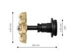 Dekoratyvinis vožtuvas RUSTICLINE, 3/4", RT-15, auksinės sp.