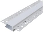 Profilis LED juostoms AVIDE AT-5087, įleidžiamas, glaistomas, dangtelis 28 mm, 52,5 x 13,3 mm, ilgis 1 m