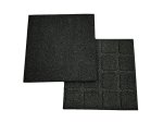 Guminė plytelė, 50x50x3 cm, juoda