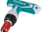 Atsuktuvas su antgaliais TOTAL, CR-V, T-formos, terkšlinis, 24vnt., TACSD30186