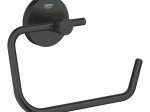 Tualetinio popieriaus laikiklis GROHE Quickfix Start, pakabinamas, juodos matinės spalvos, atviras, montuojamas sukant arba klijuojant, 412002430