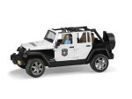 Žaislinis policijos džipas BRUDER Wrangler, su policininku ir priedais, 02526