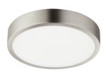 Lubinis LED šviestuvas GLOBO Vitos, paviršinis, 15W, 230V, 1700 lm, 4000K, apvalus, aliuminio sp., 145 x 26 mm, 12366-15