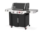 Dujinė kepsninė WEBER Genesis EX-335, 3+1 degiklis, 11,4kw, 160x157x78cm, su ratukais, juoda