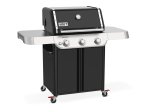 Dujinė kepsninė WEBER, Genesis E-315, kepimo plotas 61x45cm, 3 degikliai, 160x82x132cm, su ratukais, juoda